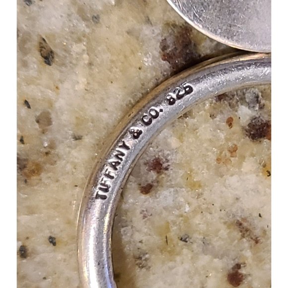 Tiffany Sterling Silver Horseshoe Screw Ball Key Ring Sargent Hall 9-10-99 - Picture 6 of 8